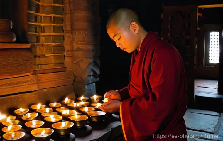 부탄에서 사찰 예절 - **A visitor demonstrating respectful attire and conduct at a Bhutanese Dzong.**
    A female tourist...