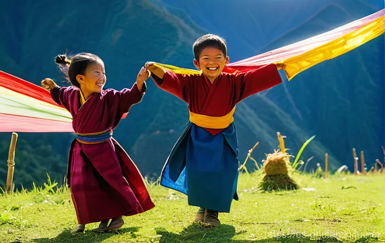 부탄에서 사찰 예절 - **A gentle interaction during a butter lamp offering in a Bhutanese temple.**
    Inside a Bhutanese...