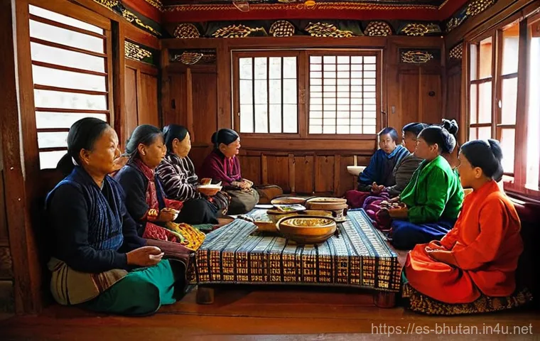 부탄에서 주의할 문화적 금기 - **Prompt 2: Warm Greetings in a Bhutanese Village**
    A friendly tourist, a woman in her late 20s ...